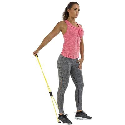 Tunturi Tubing met Handvatten | Resistance tube | Licht Geel