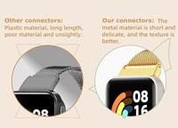 Metalen schakelband - Rosé goud - Xiaomi Smart band 7 Pro - thumbnail