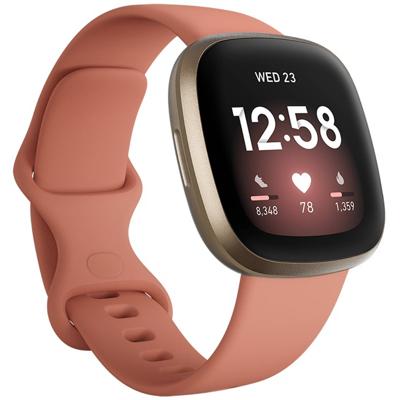 Fitbit Versa 3 van Google - Smartwatch voor dames/heren - met geïntegreerde GPS, 20 trainingsmodi, actieve zoneminuten en slaapanalyse - fitnesshorloge compatibel met Android / iOS - Oranje