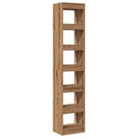 Boekenkast/kamerscherm 40x30x198 cm artisanaal eikenkleur - thumbnail