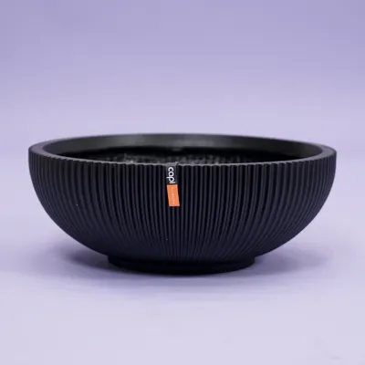 Capi Schaal groove d40h15cm zwart