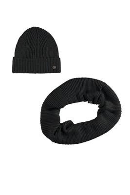 Like Flo winter colsjaal + muts meisjes - grijs - Noah - glitter