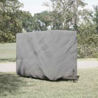 Paardentrailerhoes 396x178x250 cm vliesvlies grijs - thumbnail