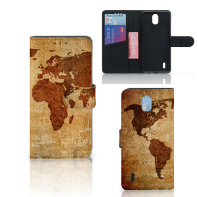 Nokia 1.3 Flip Cover Wereldkaart