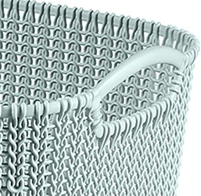 Curver opbergmand knit-look 19l lichtblauw