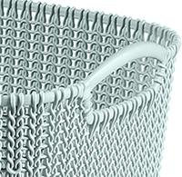 Curver Opbergmand Knit-Look 19L Lichtblauw - thumbnail