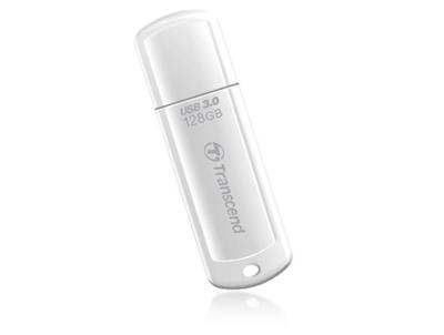 Transcend JetFlash® 730 USB-stick 128 GB Wit TS128GJF730 USB-A 3.2 Gen 1