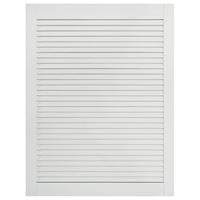 Kastdeur met lamellen 69x49,4 cm massief grenenhout wit - thumbnail