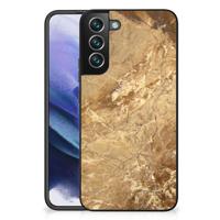 Samsung Galaxy S22 Plus Marmeren Print Telefoonhoesje Marmer Creme - thumbnail