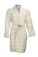 The One Towelling Hamam Badjas Beige/White-XXL/XXXL - thumbnail