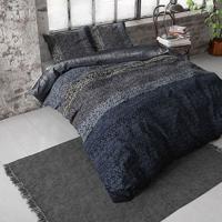 RoyalTextile - Gradient Knits Dekbedovertrek Flanel - Blauw - 200 x 220 - thumbnail