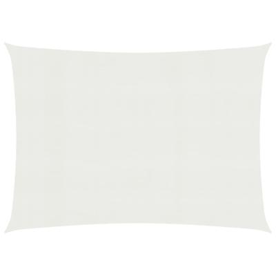 VidaXL Zonnezeil 160 g/m² 3,5x4,5 m hdpe wit