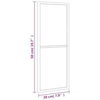 VidaXL Wandspiegel rechthoekig 20x50 cm ijzer zwart - thumbnail