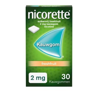 Nicorette Suikervrij Freshfruit 2mg Kauwgom Nicorette Suikervrij Freshfruit 2mg Kauwgom