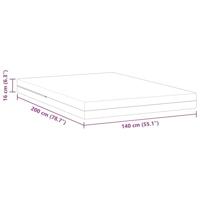 Matrassen Wit 140 x 200 cm 100% polyester jacquard stof - thumbnail