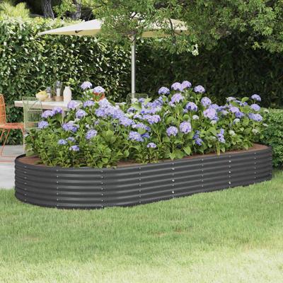 VidaXL Verhoogde tuinbak gegalvaniseerd staal 296x140x36 cm antraciet VidaXL Verhoogde tuinbak gegalvaniseerd staal 296x140x36 cm antraciet