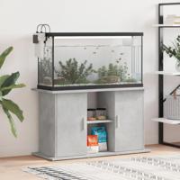 Aquariumstandaard Betongrijs 101x41x58 cm Bewerkt hout - thumbnail