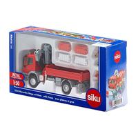 SIKU Super - Mercedes artigo met kraan modelvoertuig - thumbnail