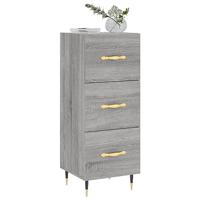 Dressoir 34,5x34x90 cm bewerkt hout grijs sonoma eikenkleurig - thumbnail