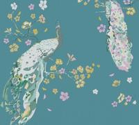 Livingwalls House of Turnowsky - Turquoise - Floral - 389062 - thumbnail
