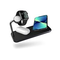 ZENS Dual qi Apple-Watch ZEDC05B Inductie lader 2000 mA Uitgangen Qi-standaard Zwart - thumbnail