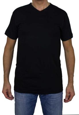 Alan Red T-shirts Vermont V-hals 2-pack zwart