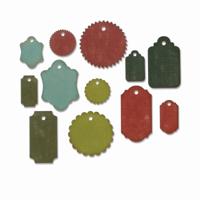 Sizzix • tim holtz thinlits die set gift tags 12pcs - thumbnail
