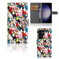 Samsung Galaxy S23 Ultra | Telefoonhoesje | Met pasjeshouder | Birds - thumbnail