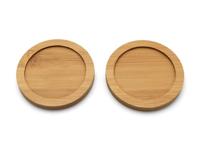 Bredemeijer theemok umea 200ml zwart en onderzetter set 2 - thumbnail