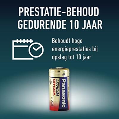 Panasonic Lithium 3.0V/1.4Ah CR123A (blister 1 stuks)