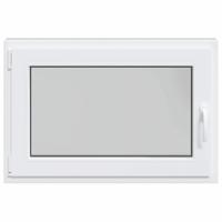 Kelderraam "RISOR" 90x60 cm draaikiep-1/2 DIN links antraciet - thumbnail