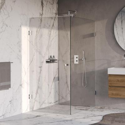 BRAUER Void Carving douchecabine met draaideur helder glas 100x140x200 incl. glascoating chroom