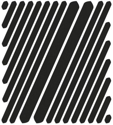 REFLECTIVE BERLIN reflex-stickers "shapes" refl.sticker refl.berlin universal black