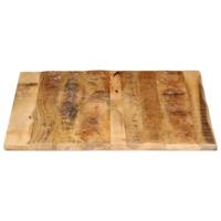 Tafelblad met natuurlijke rand 100x80x3,8 cm massief mangohout - thumbnail