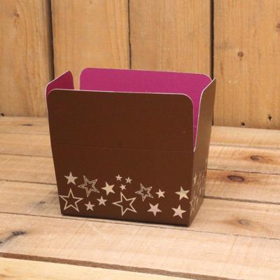 Bonbon doosjes - Chocolade doosje - Bonbondoos Bruin sterren - 24 stuks