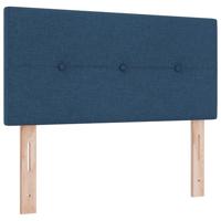 Boxspringbed met matras met matras Blauw 90 x 190 cm Stof - thumbnail