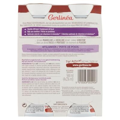 Gerlinéa Drinkmaaltijd Chocolade 4 pack