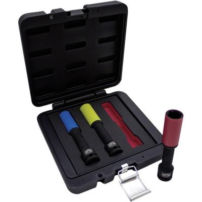 Bahco Set lange slagdoppen voor velgen | 17 | 19 en 21 mm - BWSS12P3L Bahco Set lange slagdoppen voor velgen | 17 | 19 en 21 mm - BWSS12P3L