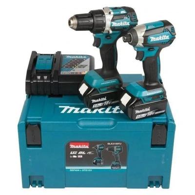 Makita DLX2189TJ Accu combiset 2-delig (DDF484 + DTD153) 18V 5.0Ah in Mbox