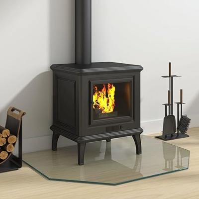 VidaXL Glasplaat openhaard zeshoekig 80x60 cm