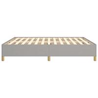 Boxspringframe stof lichtgrijs 180x200 cm - thumbnail