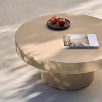 Kave Home Ronde Salontafel 'Aiguablava' Beton, 90cm, kleur Beige - thumbnail