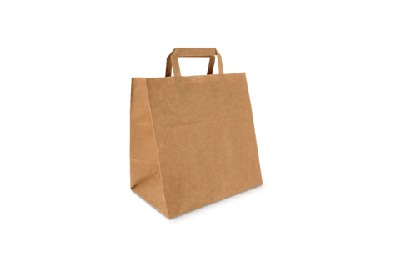 Papieren tassen Middel kraft 26+17x27cm BIO