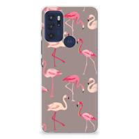 Motorola Moto G60s | TPU Hoesje | Flamingo - thumbnail