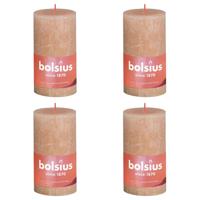 Bolsius rustiek stompkaars 130/68 misty pink a4 - thumbnail