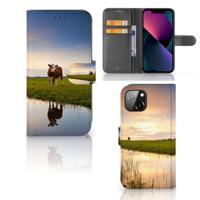 Apple iPhone 13 | Telefoonhoesje | Met pasjeshouder | Koe - thumbnail