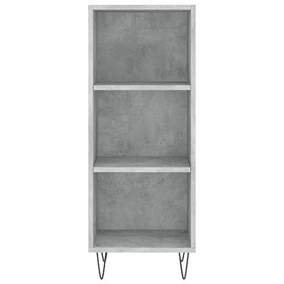 Dressoir 34,5x32,5x90 cm bewerkt hout betongrijs