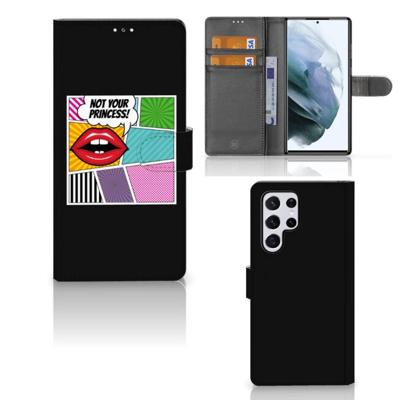 Samsung Galaxy S22 Ultra | Wallet Case | met Pasjes | Popart Princess Samsung Galaxy S22 Ultra | Wallet Case | met Pasjes | Popart Princess
