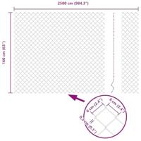 VidaXL Kettenschakelhek groen 25 x 1,6 m staal - thumbnail