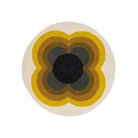 Orla Kiely - Sunflow Yellow 60006 - 150 rond Vloerkleed - thumbnail